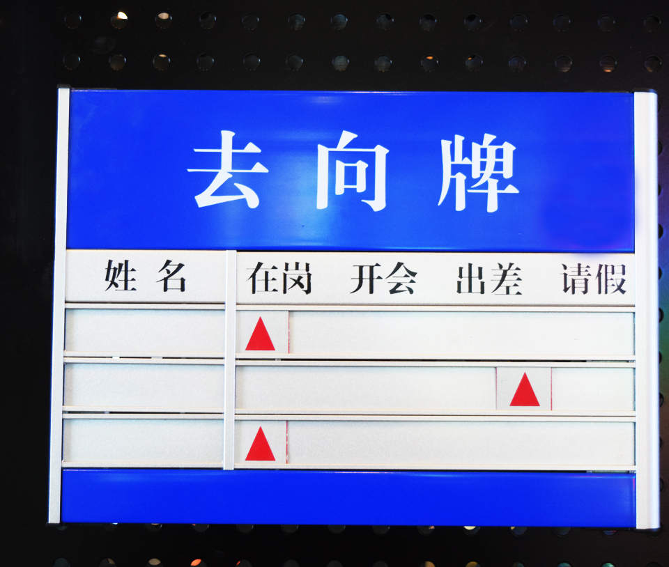 三人去向牌