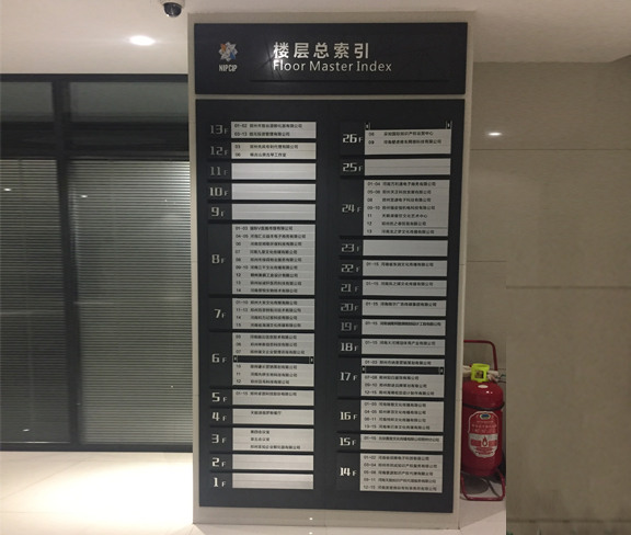 寫字樓公司樓層索引牌